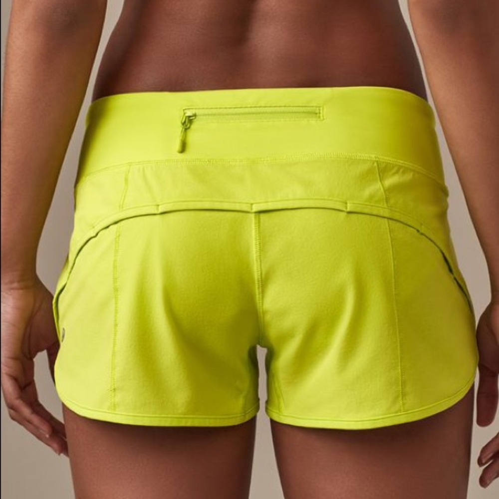 Lululemon Speed shorts - Yellow